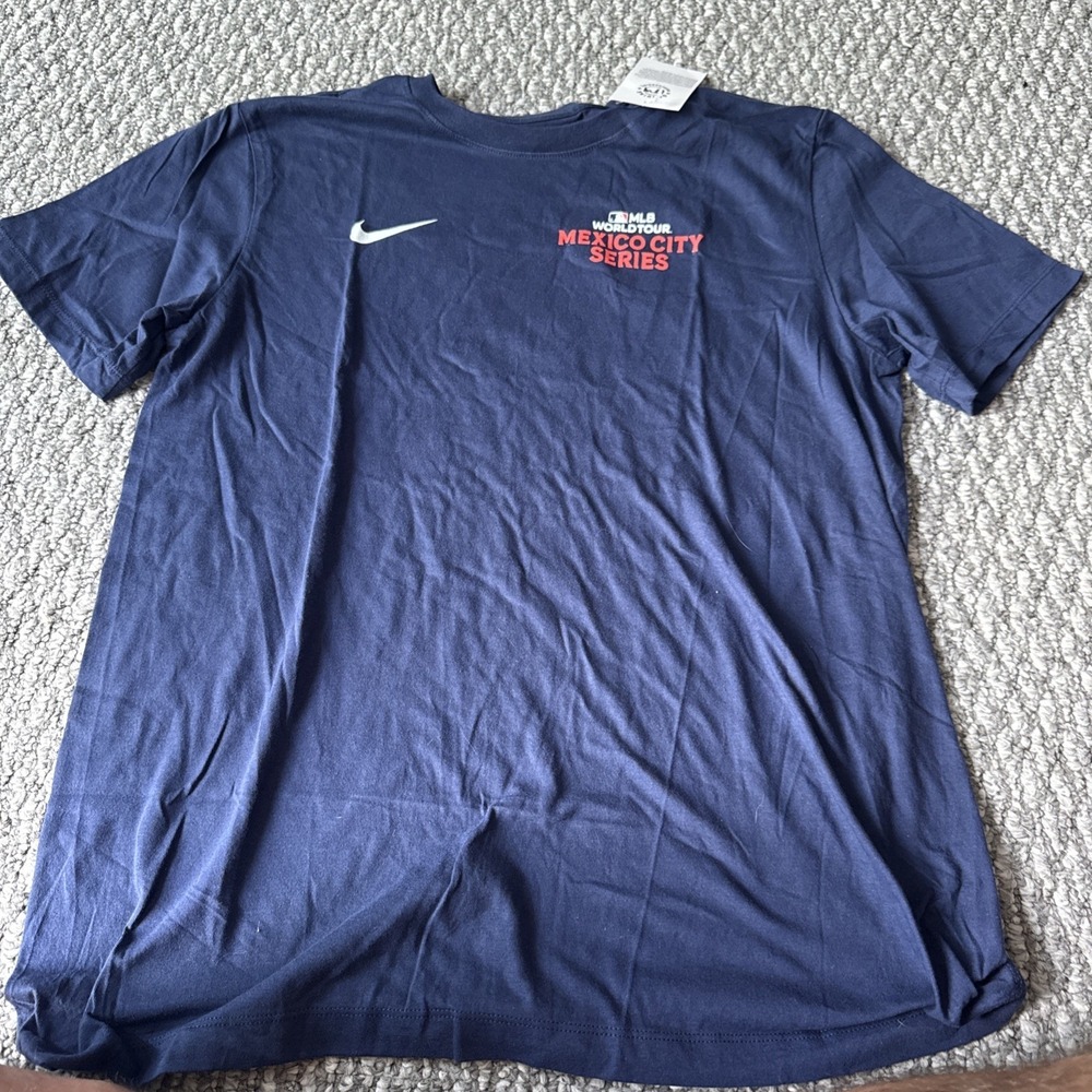 Houston Astros Nike MLB WorldTour  Mexico City Series T Shirt Brand New Rare Med